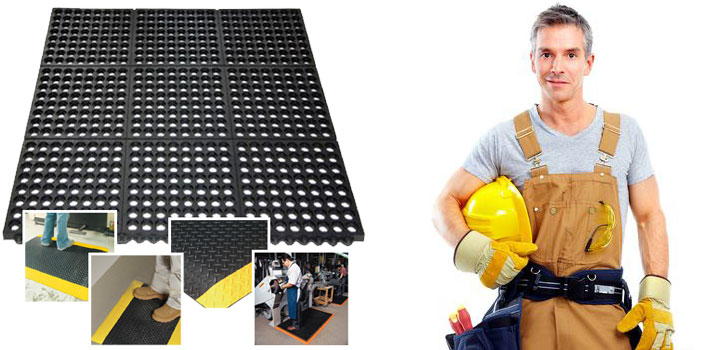 Anti-fatigue floor mats
